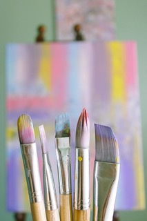 a photo of a bunch of paint brushes