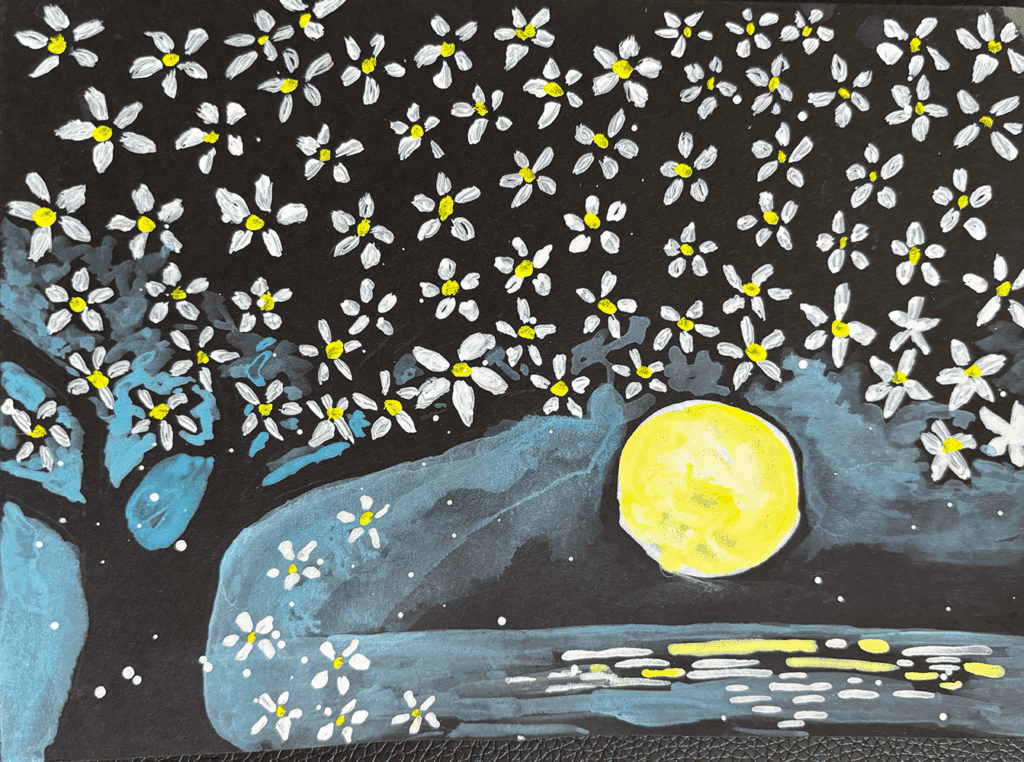 Moonlit Cherry Blossoms