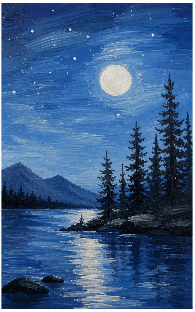 Moonlit vista