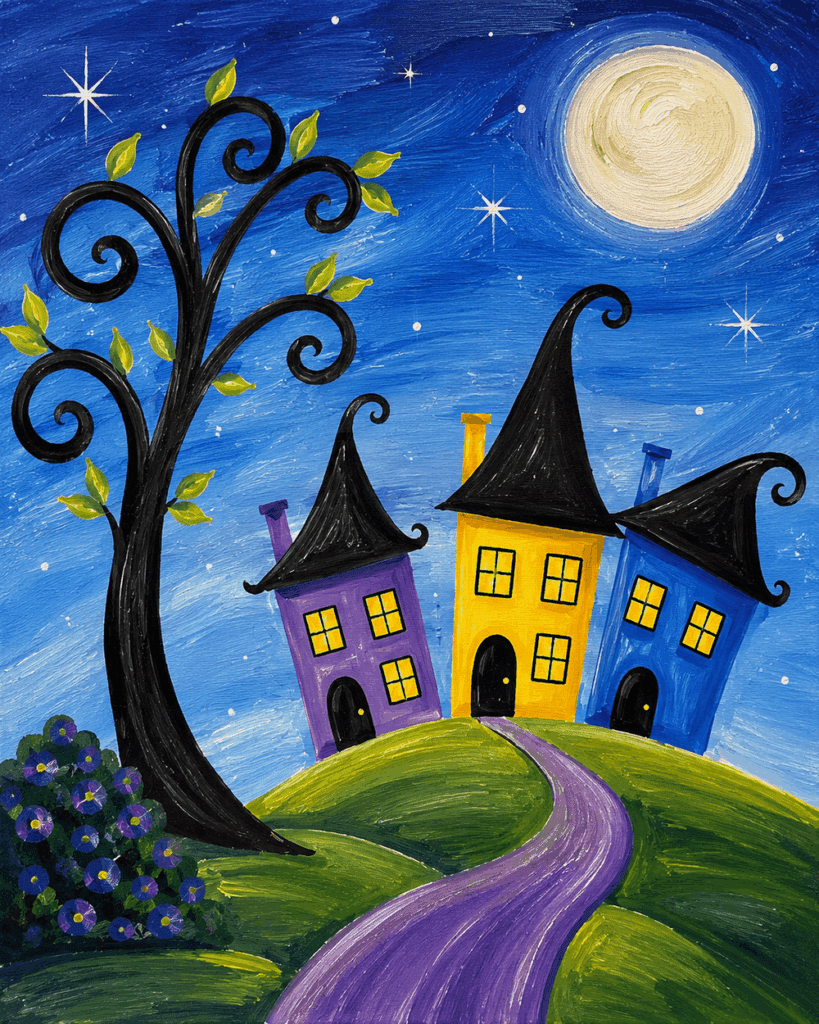 Topsy turvy village